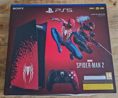 Playstation 5 Spider-man 2 console limited edition, Games en Spelcomputers, Spelcomputers | Sony PlayStation 5, Zo goed als nieuw