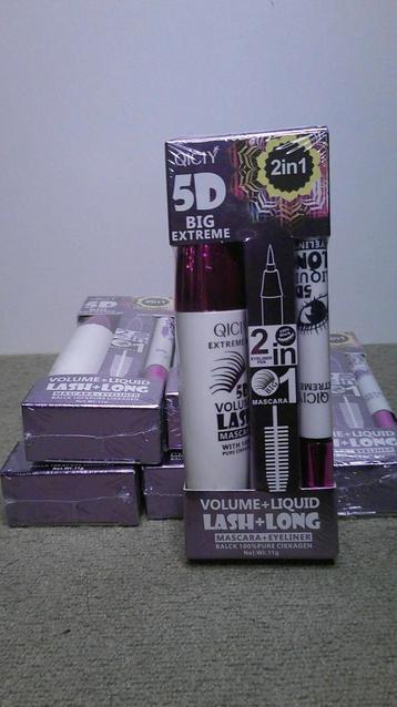 2-in-1 Mascara + Eyeliner Set 5D Big Extreme beschikbaar voor biedingen