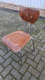 12 vintage school industriële stapel stoelen retro lot set!, Ophalen of Verzenden