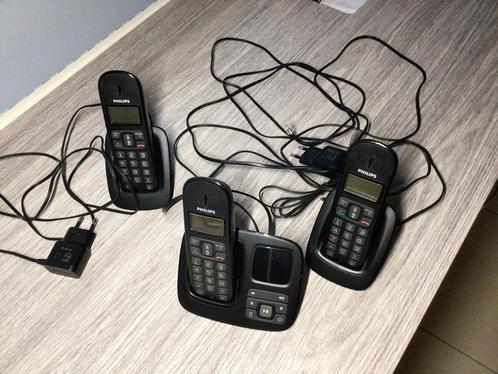 Vaste draagbare telefoon, Télécoms, Téléphones fixes | Combinés & sans fil, Utilisé, 3 combinés, Enlèvement