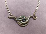 Collier fantaisie serpent couleur bronze, Ophalen of Verzenden