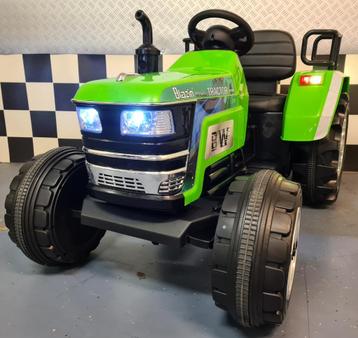 Kindertractor XXL - leren zitting - verlichting 