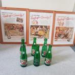 Vintage 7up flesjes, Seven-Up en 3 reclames, Verzamelen, Biermerken, Ophalen of Verzenden, Zo goed als nieuw, Flesje(s)