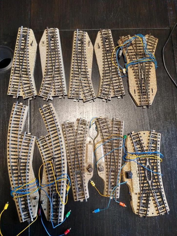 Märklin M rails, wissels en transformator, Hobby en Vrije tijd, Modeltreinen | H0, Gebruikt, Rails, Wisselstroom, Märklin, Analoog