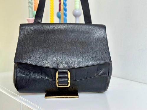 Delvaux  Borsalino Marine blauw, Handtassen en Accessoires, Tassen | Damestassen, Zo goed als nieuw, Schoudertasje, Blauw, Ophalen of Verzenden