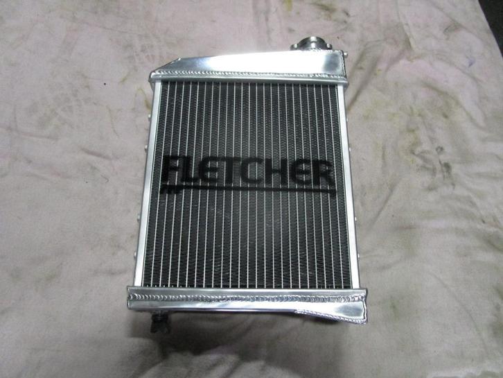 radiator aluminium - Fletcher - 2 CORE - Klassieke Mini, Auto-onderdelen, Airco en Verwarming, Mini, Rover, Austin, Nieuw, Ophalen