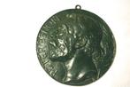 Bronzen plaquette Peter Benoit door Louis Dupuis, Antiquités & Art, Antiquités | Bronze & Cuivre, Bronze, Enlèvement ou Envoi