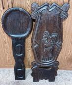 Palabre stoel gesneden op exotisch hout, Antiek en Kunst, Ophalen