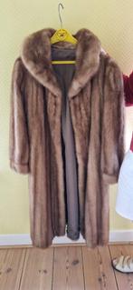 Luxe lange nertsmantel – echte pels, Ophalen, Gedragen, Maat 46/48 (XL) of groter