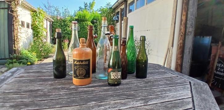 Lot oude flesssen, Antiek en Kunst, Antiek | Glaswerk en Kristal, Ophalen