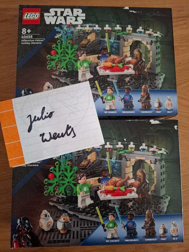 lego: millenium falcon holiday diorama (40658), Kinderen en Baby's, Speelgoed | Duplo en Lego, Zo goed als nieuw, Lego, Complete set