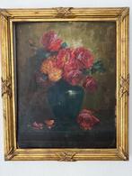 Peintre Belge Max Carlier 1872 - 1938 Nature Morte Aux Fleur, Antiek en Kunst, Ophalen of Verzenden