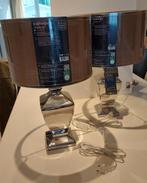 tafellamp chroom 2 stuks nog Nieuw ! met/zonderlampenkap, Huis en Inrichting, Lampen | Tafellampen, Ophalen, Nieuw, Metaal, 50 tot 75 cm