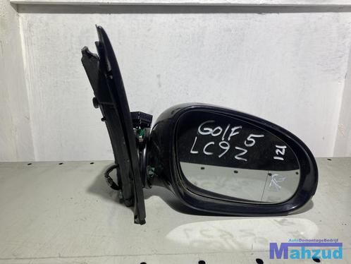 VW GOLF 5 LC9Z Zwart rechts spiegel buitenspiegel, Auto-onderdelen, Spiegels, Volkswagen, Gebruikt