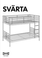 Stapelbed in metaal 96x207 cm, Huis en Inrichting, Slaapkamer | Stapelbedden en Hoogslapers, Ophalen, Gebruikt, Stapelbed