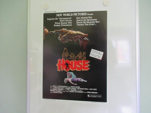 Affiche du film HOUSE, Collections, Posters & Affiches, Comme neuf, Cinéma et TV, A1 jusqu'à A3, Rectangulaire vertical, Enlèvement ou Envoi