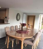 Eiken tafel met 8 stoelen, Huis en Inrichting, Ophalen