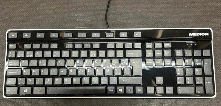 Toetsenbord Medion K28 met kabel (azerty), Computers en Software, Toetsenborden, Nieuw, Azerty, Bedraad, Ergonomisch, Multimediatoetsen