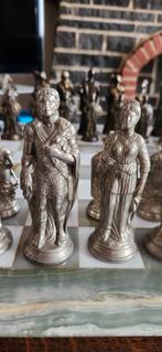 Bronzen historisch slagschaakspel, Hobby en Vrije tijd, Gezelschapsspellen | Bordspellen, Ophalen of Verzenden