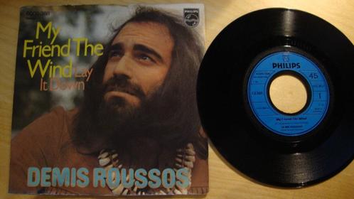 Demis Roussos --- Mon ami le vent, CD & DVD, Vinyles Singles, Utilisé, Single, Pop, 7 pouces, Enlèvement ou Envoi