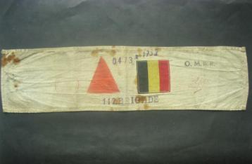 Brassard de résistant belge 112ème brigade OMBR armband