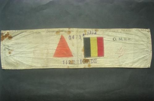 Brassard de résistant armé de la 112ème brigade OMBR armband, Collections, Objets militaires | Seconde Guerre mondiale, Autres