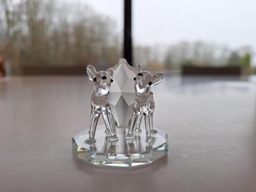Figurine cristal faons, Verzamelen, Swarovski, Zo goed als nieuw, Figuurtje, Ophalen of Verzenden