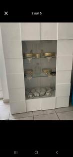 Vitrine blanc laqué l