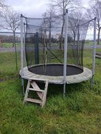 Trampoline domyos essential 240. Met houten trapje., Gebruikt, Ophalen