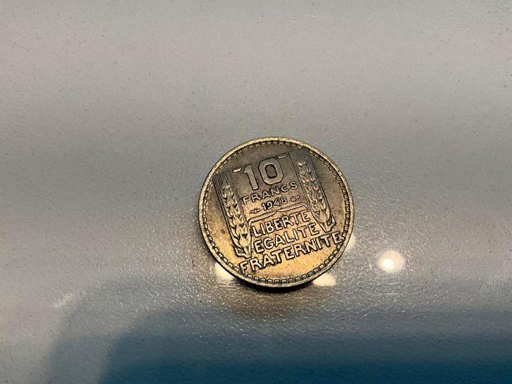 Franse munt van 10 frank  1948 Vierde Franse Republiek, Postzegels en Munten, Postzegels | Europa | Frankrijk, Ophalen of Verzenden