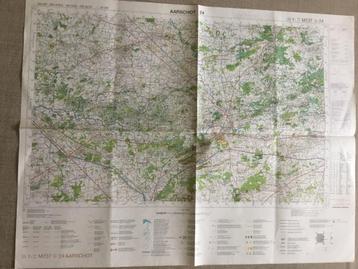 Oude militaire stafkaart van Aarschot en omgeving 1995 beschikbaar voor biedingen