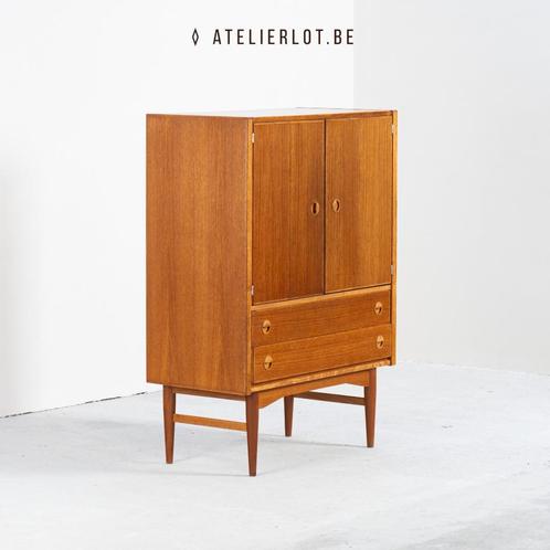 Vintage barkast met vouwdeuren, Antiek en Kunst, Curiosa en Brocante, Ophalen
