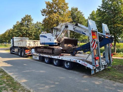 zoek gedragen dieplader met rampen of wipkar 2 of 3 asser, Zakelijke goederen, Machines en Bouw | Transport, Ophalen