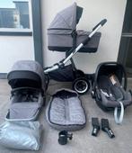 Thule Grey Melange +Maxi Cosi+Isofix compleet, Enlèvement, Comme neuf, Poussette