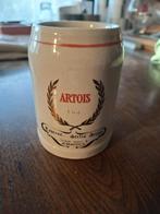 Stella Artois mok met Jemappes-sticker, Verzamelen, Biermerken, Verzenden, Gebruikt, Pul(len), Stella Artois