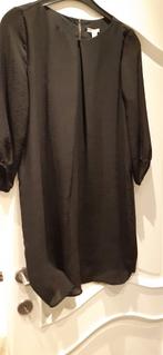 Mooi zwart kleedje H&M maat 42  lengte 90 cm rits achteraan, Noir, H&M, Taille 42/44 (L), Enlèvement ou Envoi