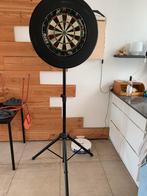 Dartbord standaard + bord + surround, Sport en Fitness, Darts, Ophalen of Verzenden, Gebruikt, Dartbord