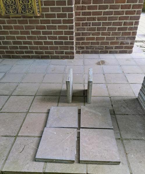 Blauwe hardsteen, Tuin en Terras, Overige Tuin en Terras, Gebruikt, Ophalen