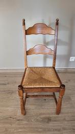 6 chaises en bois, Brun, Enlèvement, Bois massif, Bois