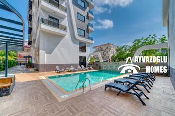 1+1 appartement in Mahmutlar — 500 meter van de zee beschikbaar voor biedingen