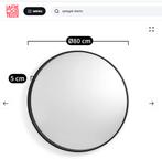2 ronde wandspiegels  zwart 80cm, Huis en Inrichting, Ophalen, Rond, Nieuw, 75 tot 100 cm