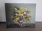Stil leven schilderij op canvas bloemen, vaas van L- Agache, Ophalen of Verzenden