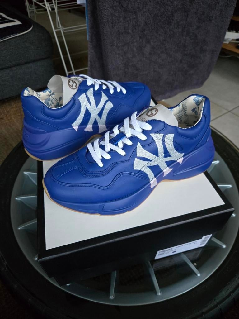 Gucci x Yankees ed limited cuir Thyron Taille 40.5, Enlèvement, Comme neuf