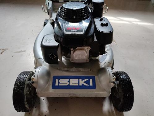 Iseki grasmachine met Honda motor, Tuin en Terras, Grasmaaiers, Gebruikt, Benzine-grasmaaier, 50 cm of meer, Opvangzak, Versnellingen