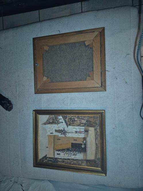 olieverf, Huis en Inrichting, Woonaccessoires | Lijsten, Zo goed als nieuw, Hout, Ophalen