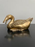 Antieke bronzen eend (Geschikt voor buiten), Antiek en Kunst, Ophalen, Brons