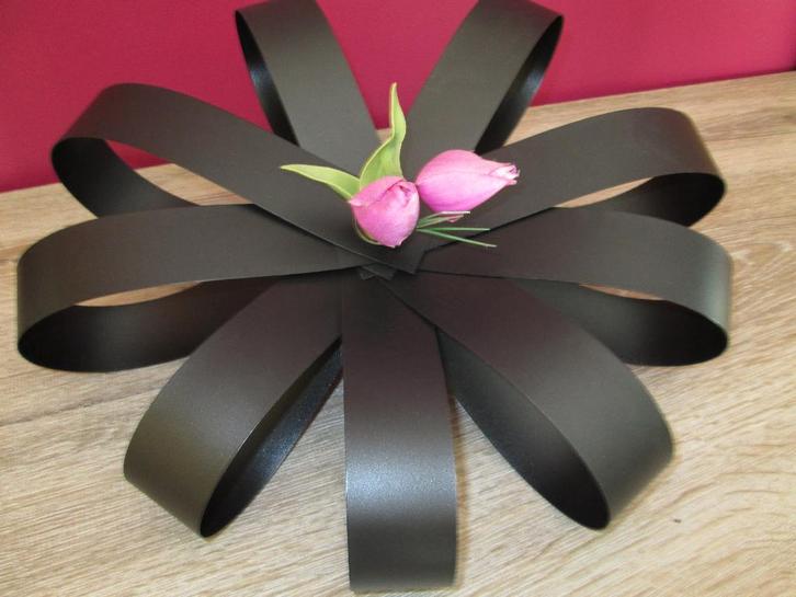 Fleur noire décorative et éprouvette, Huis en Inrichting, Woonaccessoires | Droogbloemen, Zo goed als nieuw, Ophalen of Verzenden