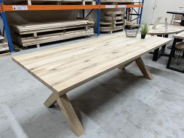 Eiken tafel | tafelblad | eettafel | eiken eettafel | tafel, Huis en Inrichting, Ophalen, Nieuw, Rechthoekig, Eikenhout