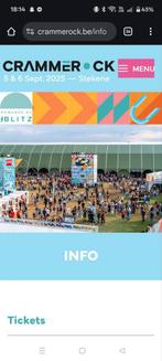 Crammerock 2025 weekend + camping ticket