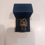 Vintage zilveren ring 7 zusters edelstenen, Handtassen en Accessoires, Ophalen of Verzenden, Zo goed als nieuw